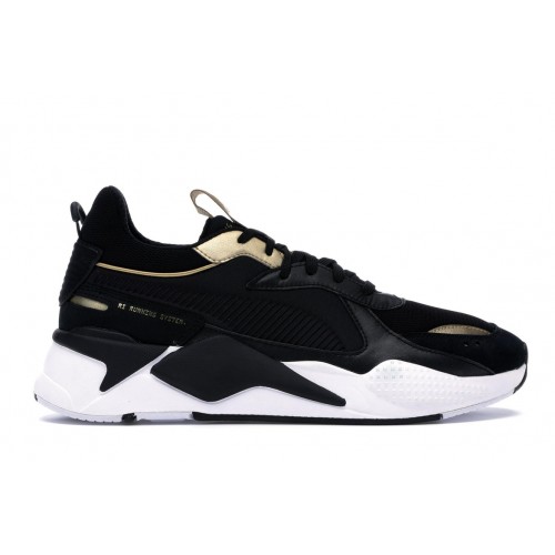 Кроссы Puma RS-X Trophies Black Gold - мужская сетка размеров