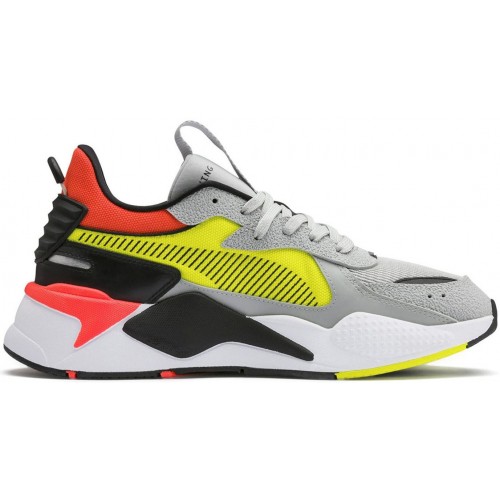 Кроссы Puma RS-X Harddrive Grey Yellow Red - мужская сетка размеров