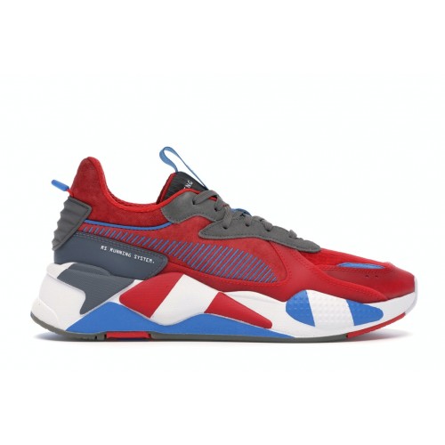 Кроссы Puma RS-X Retro Red Grey Indigo - мужская сетка размеров