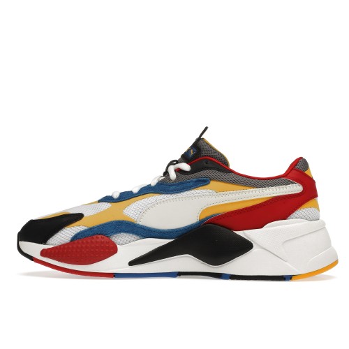 Кроссы Puma RS-X3 Puzzle White Yellow - мужская сетка размеров