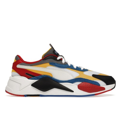 Кроссы Puma RS-X3 Puzzle White Yellow - мужская сетка размеров