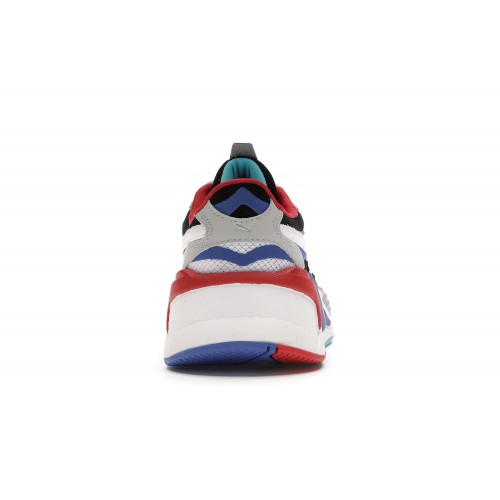 Кроссы Puma RS-X 3 Puzzle White Blue Red (GS) - подростковая сетка размеров