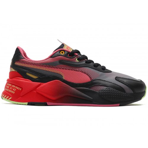 Кроссы Puma RS-X 3 Sonic The Hedgehog Black Red - мужская сетка размеров