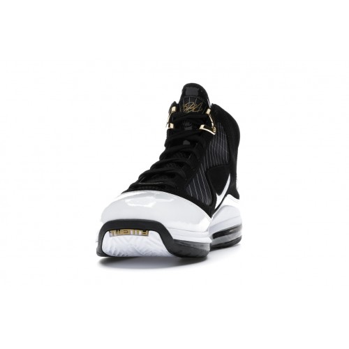 Кроссы Nike LeBron 7 Black/White-Metallic Gold - мужская сетка размеров