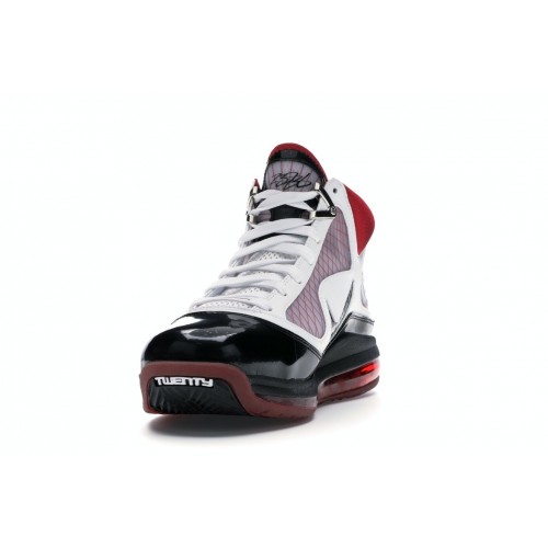 Кроссы Nike LeBron 7 White/Black-Varsity Red - мужская сетка размеров