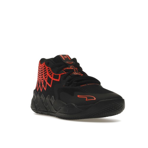 Кроссы Puma LaMelo Ball MB.01 Black Red Blast (GS) - подростковая сетка размеров