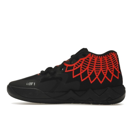 Кроссы Puma LaMelo Ball MB.01 Black Red Blast (GS) - подростковая сетка размеров