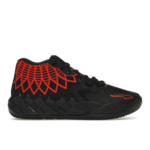 Кроссы Puma LaMelo Ball MB.01 Black Red Blast (GS) - подростковая сетка размеров