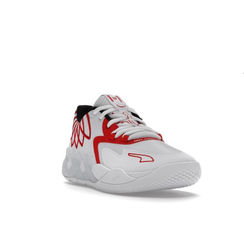 Кроссы Puma LaMelo Ball MB.01 Lo Team Colors White High Risk Red - мужская сетка размеров