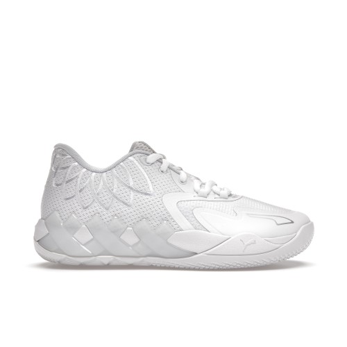 Кроссы Puma LaMelo Ball MB.01 White Silver (GS) - подростковая сетка размеров