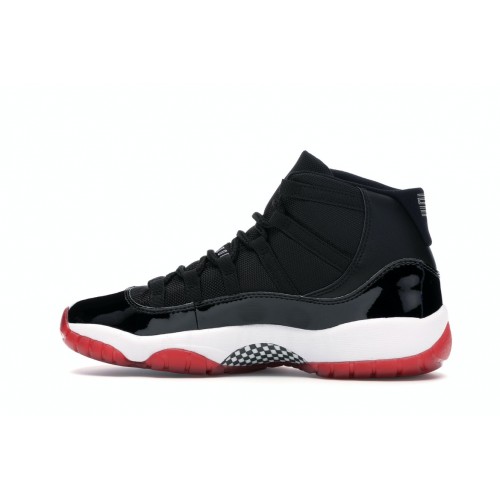Кроссы Jordan 11 Retro Playoffs Bred (2019) (GS) - подростковая сетка размеров