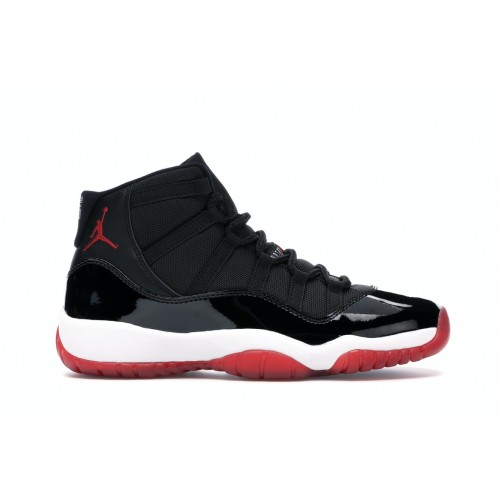 Кроссы Jordan 11 Retro Playoffs Bred (2019) (GS) - подростковая сетка размеров