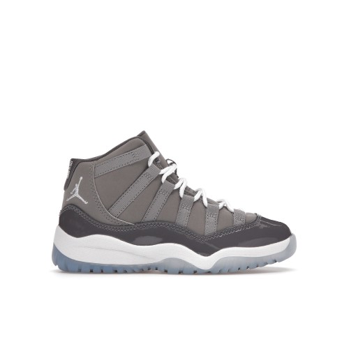 Кроссы Jordan 11 Retro Cool Grey (2021) (PS) - подростковая сетка размеров