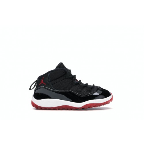 Кроссы Jordan 11 Retro Playoffs Bred (2019) (TD) - детская сетка размеров