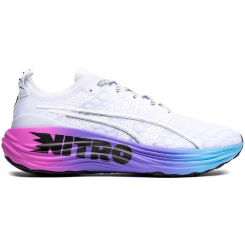 Кроссы Puma ForeverRUN Nitro Sunset White - мужская сетка размеров