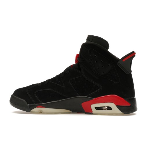 Кроссы Jordan 6 Retro Black Varsity Red (2010) - мужская сетка размеров
