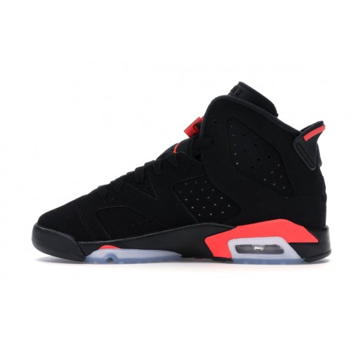 Кроссы Jordan 6 Retro Black Infrared (2019) (GS) - подростковая сетка размеров
