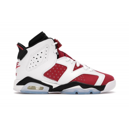 Кроссы Jordan 6 Retro Carmine (2021) (GS) - подростковая сетка размеров