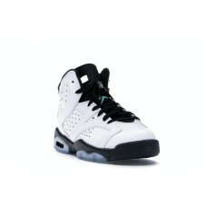 Подростковые Jordan 6 Retro White Jade Black (GS)