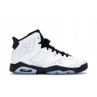 Подростковые кроссовки Jordan 6 Retro White Jade Black (GS)