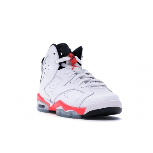 Кроссы Jordan 6 Retro Infrared White (2014) (GS) - подростковая сетка размеров