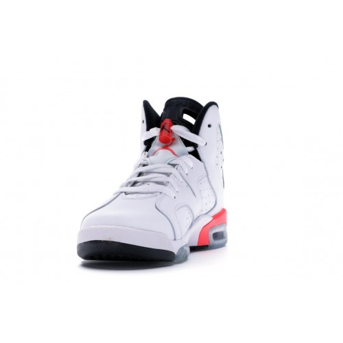 Кроссы Jordan 6 Retro Infrared White (2014) (GS) - подростковая сетка размеров