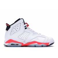 Подростковые Jordan 6 Retro Infrared White (2014) (GS)