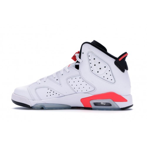 Кроссы Jordan 6 Retro Infrared White (2014) (GS) - подростковая сетка размеров