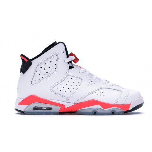 Кроссы Jordan 6 Retro Infrared White (2014) (GS) - подростковая сетка размеров