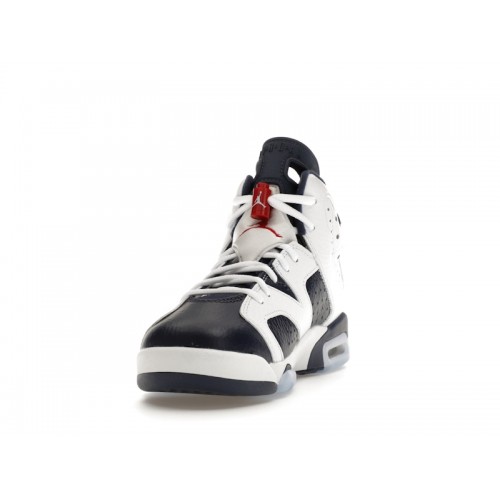 Air Jordan 6 Retro GS Olympic 2024 - подростковая сетка размеров