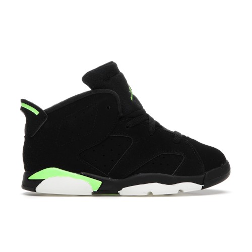 Кроссы Jordan 6 Retro Electric Green (TD) - детская сетка размеров
