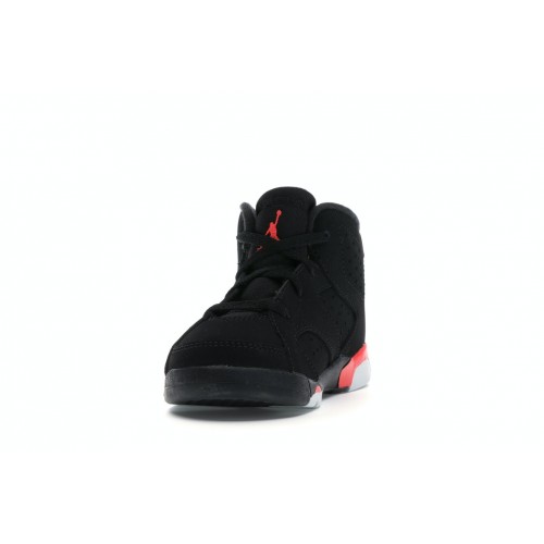 Кроссы Jordan 6 Retro Black Infrared (2019) (TD) - детская сетка размеров