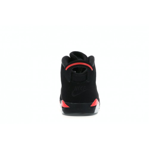 Кроссы Jordan 6 Retro Black Infrared (2019) (TD) - детская сетка размеров