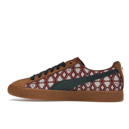 Кроссы Puma Clyde Tassle Dapper Dan Frair Brown - мужская сетка размеров