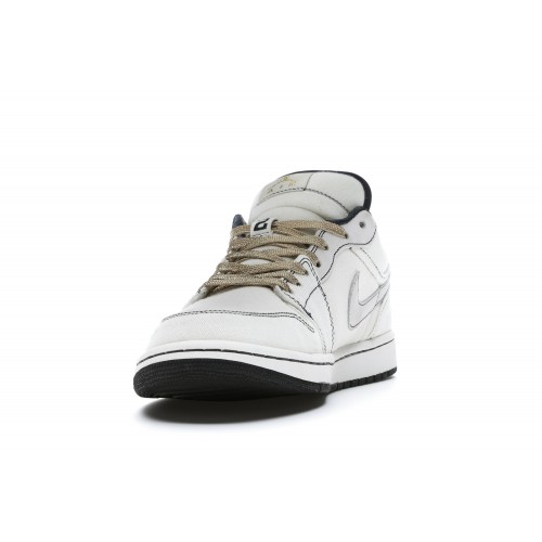 Кроссы Jordan 1 Retro Phat Low Jeter Canvas - мужская сетка размеров
