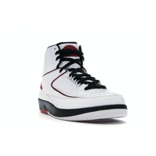 Кроссы Jordan 2 Retro QF White Varsity Red (2010) - мужская сетка размеров