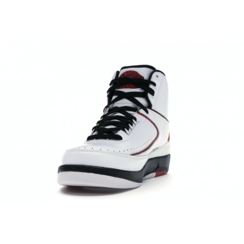Кроссы Jordan 2 Retro QF White Varsity Red (2010) - мужская сетка размеров