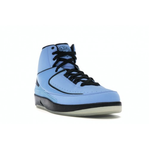 Кроссы Jordan 2 Retro QF Univ. Blue Black (2010) - мужская сетка размеров