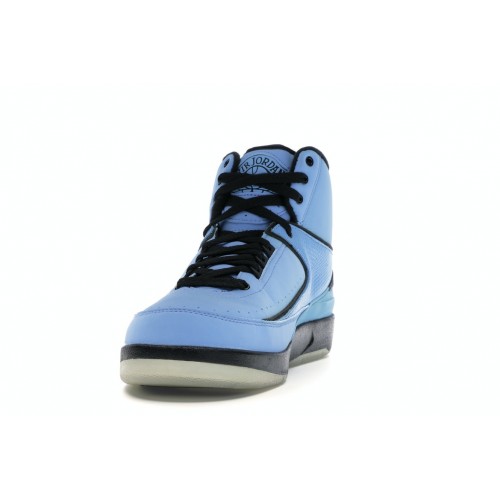 Кроссы Jordan 2 Retro QF Univ. Blue Black (2010) - мужская сетка размеров