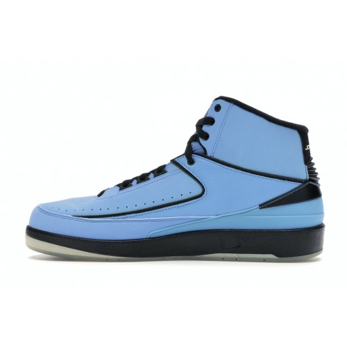 Кроссы Jordan 2 Retro QF Univ. Blue Black (2010) - мужская сетка размеров