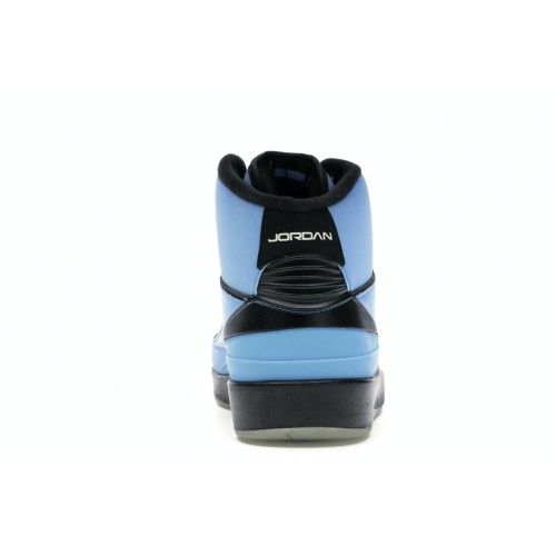 Кроссы Jordan 2 Retro QF Univ. Blue Black (2010) - мужская сетка размеров
