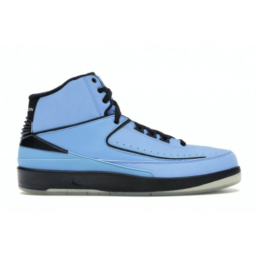 Кроссы Jordan 2 Retro QF Univ. Blue Black (2010) - мужская сетка размеров