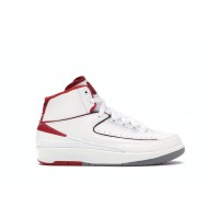 Подростковые кроссовки Jordan 2 Retro White Red (2014) (GS)