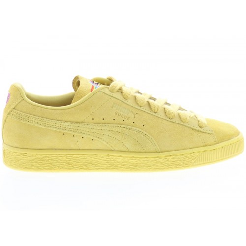 Puma Suede Love Marathon Court Yellow - мужская сетка размеров