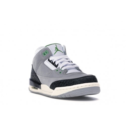 Кроссы Jordan 3 Retro Chlorophyll (GS) - подростковая сетка размеров
