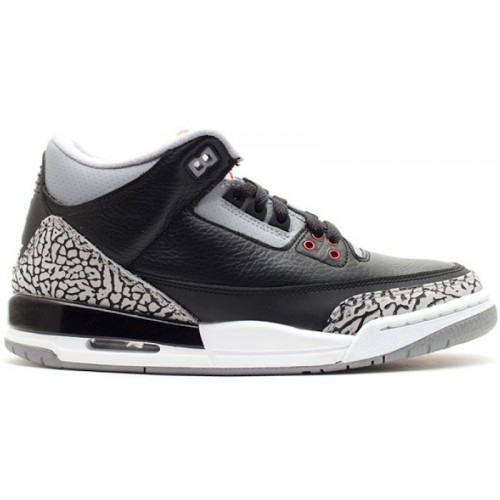 Кроссы Jordan 3 Retro Black Cement (2011) (GS) - подростковая сетка размеров