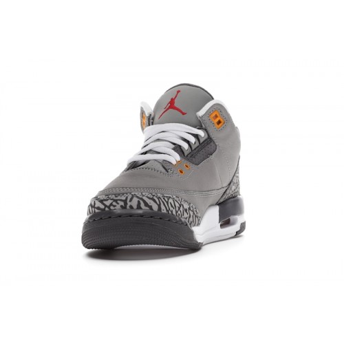 Кроссы Jordan 3 Retro Cool Grey (2021) (GS) - подростковая сетка размеров