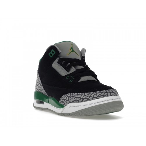 Кроссы Jordan 3 Retro Pine Green (GS) - подростковая сетка размеров
