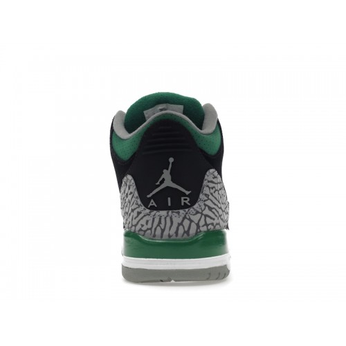 Кроссы Jordan 3 Retro Pine Green (GS) - подростковая сетка размеров
