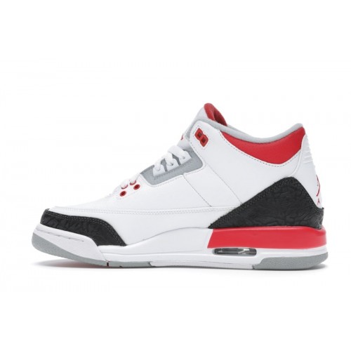 Кроссы Jordan 3 Retro Fire Red (2013) (GS) - подростковая сетка размеров